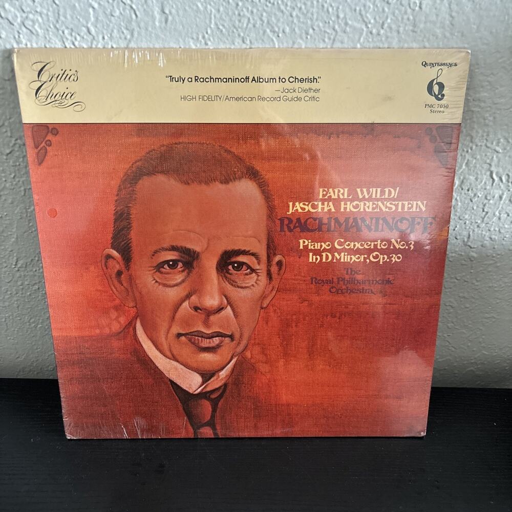 Sealed Earl Wild Jascha Horenstein Rachmaninoff Piano Concerto No. 3 LP 33RPM